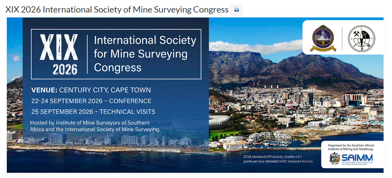 19th ISM Congress will take place in South Africa in 2026